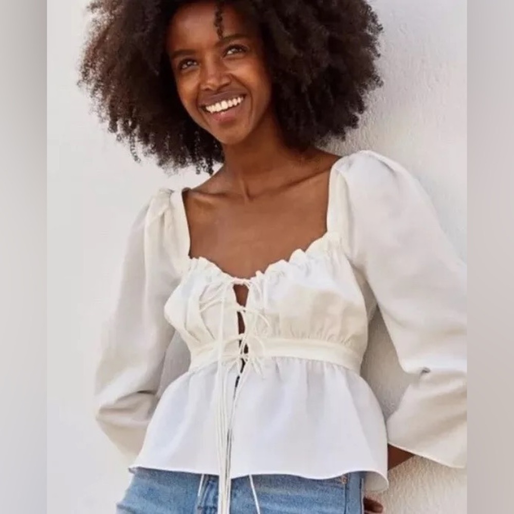 Brock Collection x H&M Blouse size L white